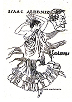 Exlibris de Isaac Albeniz