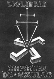 Exlibris de Charles de Gaulle