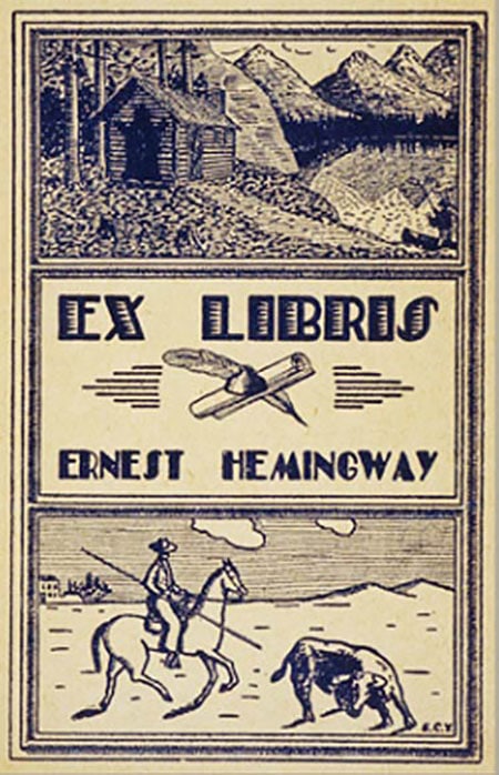 Exlibris de Ernest Hemingway