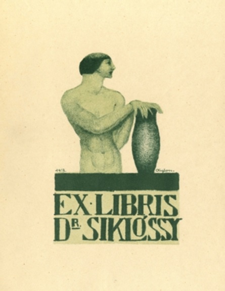 Exlibris creado por Aiglon para Dr. Siklossy