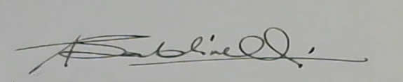 Firma de Armando Baldinelli