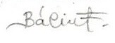 Firma de Ferenc Bálint