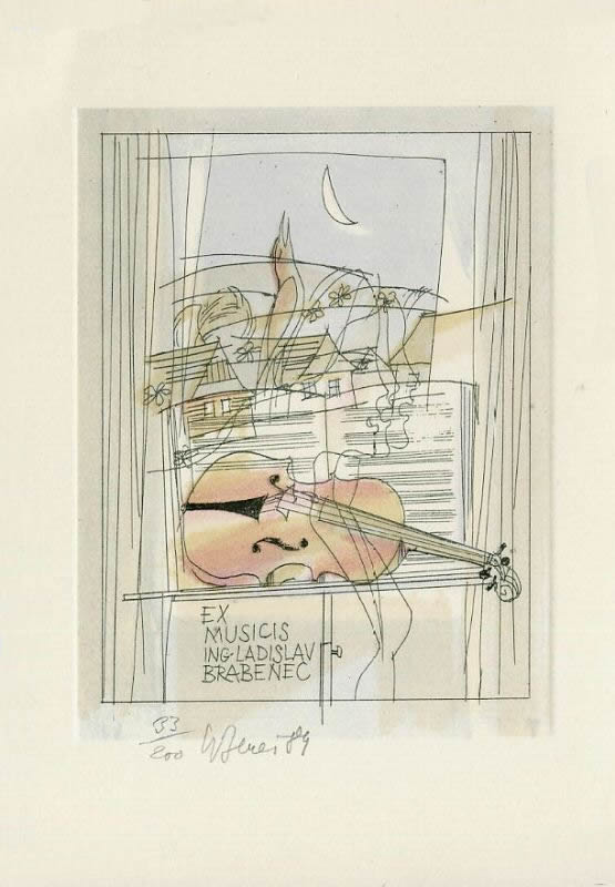 Exlibris de Karel Beneš