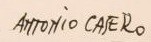 Firma de Antonio Casero Sanz