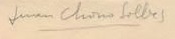 Firma de Juan Chorro Solbes