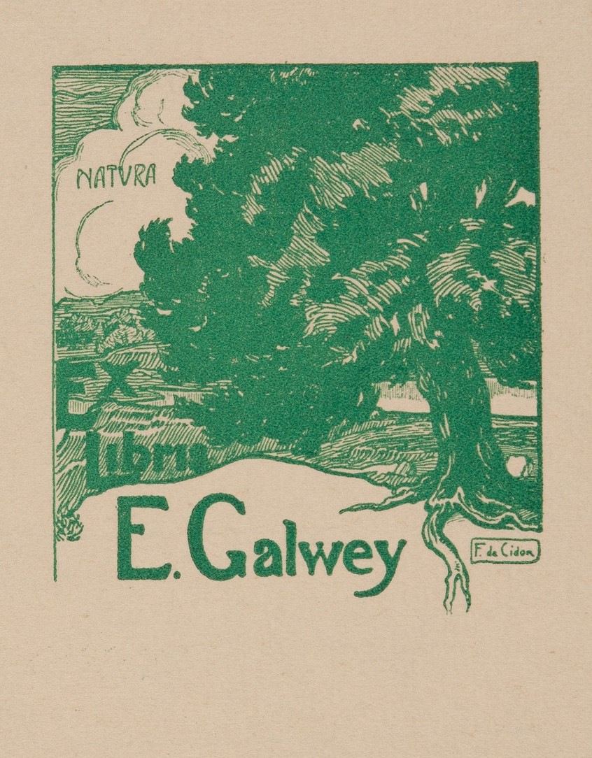 Exlibris de Francisco de Cidón Navarro