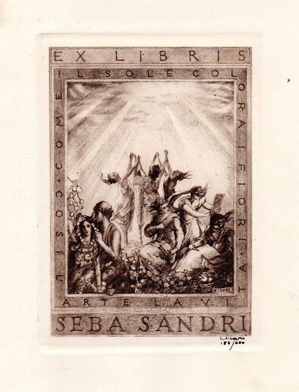 Exlibris de Giulio Cisari