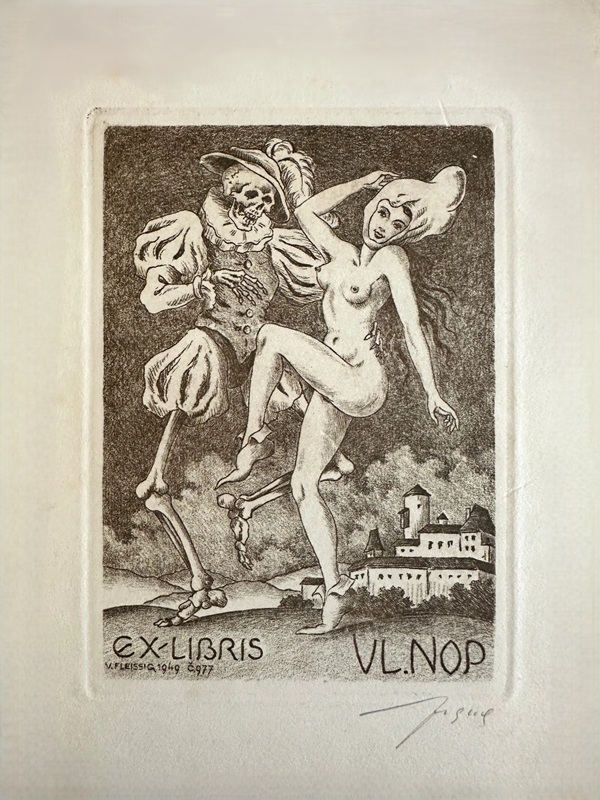 Exlibris de Vítězslav Fleissig