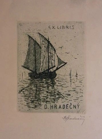 Exlibris de Bohumil Hradečný