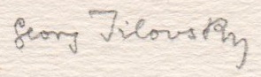 Firma de Georg Jilovsky