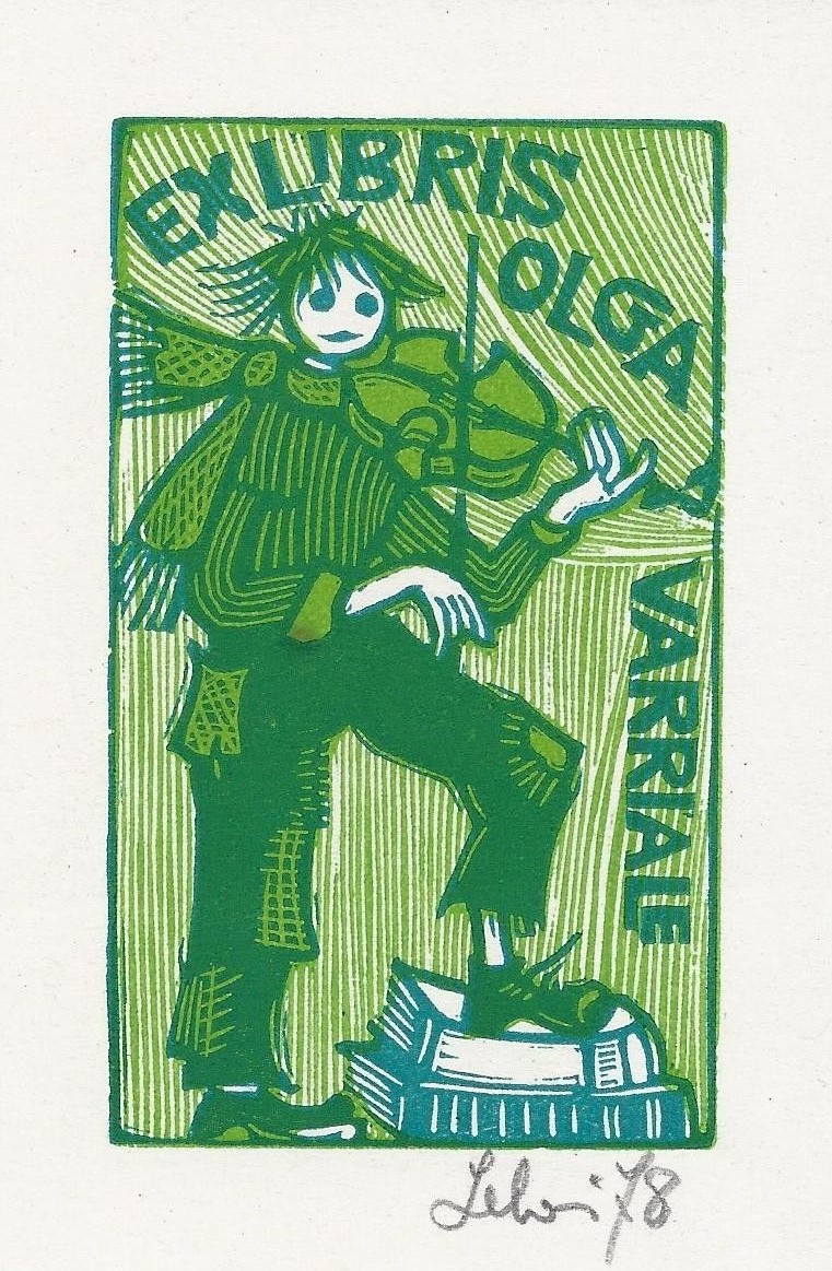 Exlibris de María Elisa Leboroni