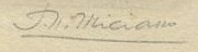 Firma de Teodoro Miciano