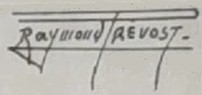 Firma de Raymond Prévost