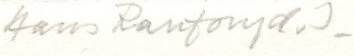 Firma de Hans Ranzoni