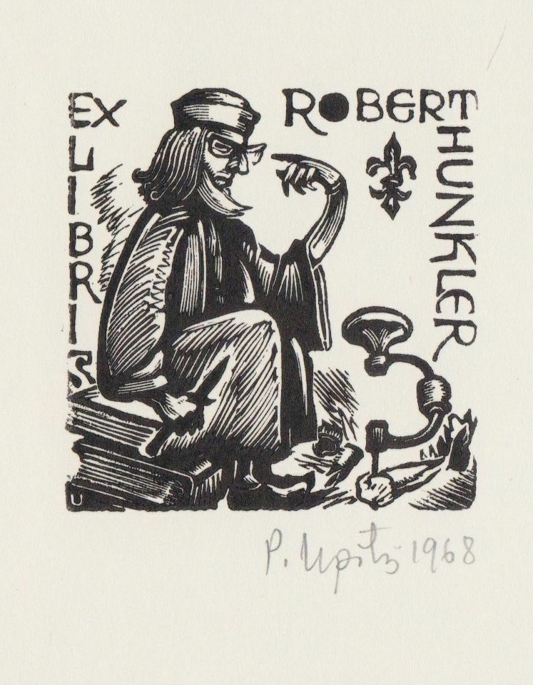 Exlibris de Pēteris Upītis