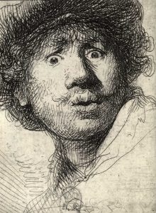 Etching by Rembrandt